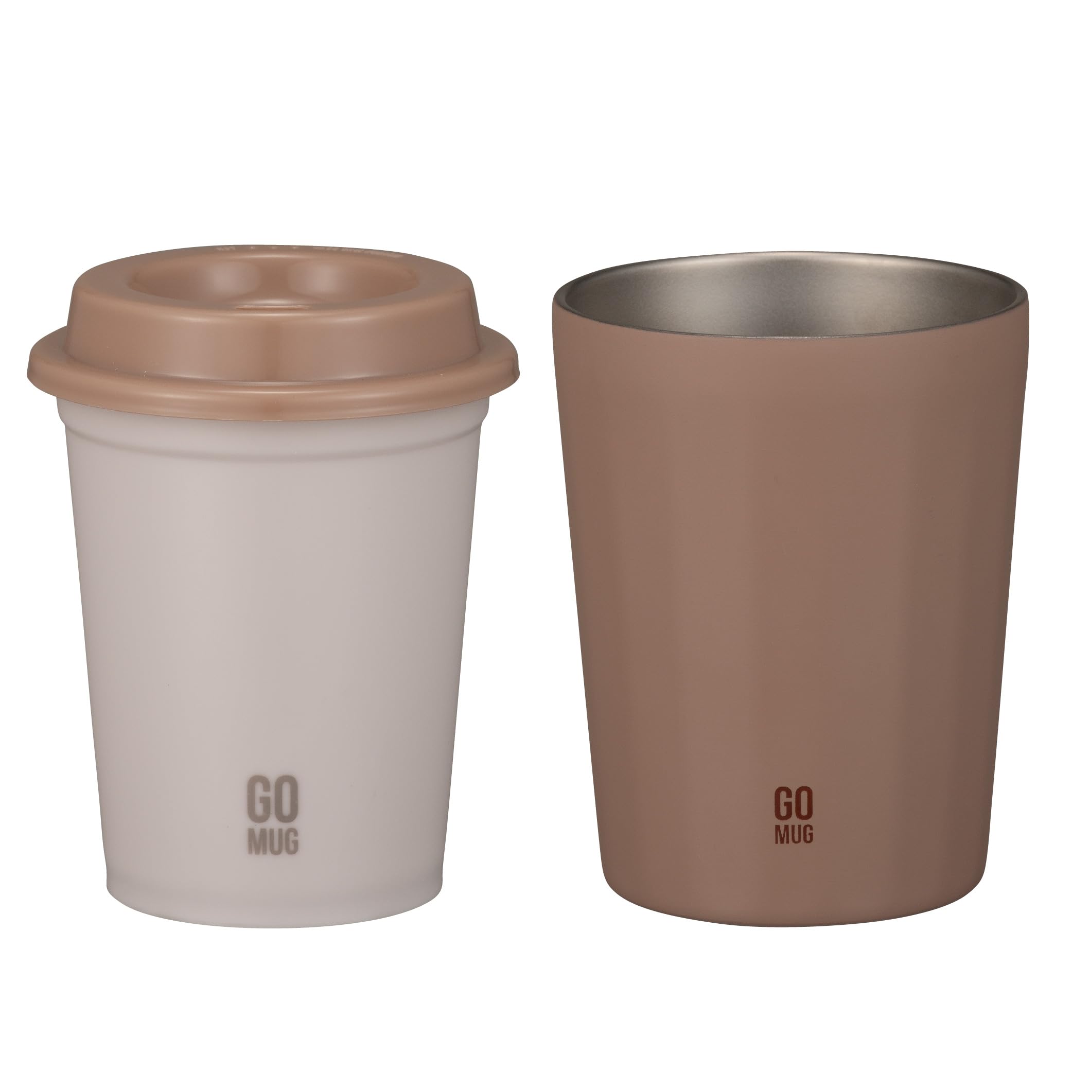 

CB JAPAN Кружка из нержавеющей стали Изолированная внутренняя чашка Безопасный набор Мокко Go Кружка Набор чашек S Кофейная чашка из минимаркета CAFE GOMUG [Вакуумная 2-слойная 300 мл] +