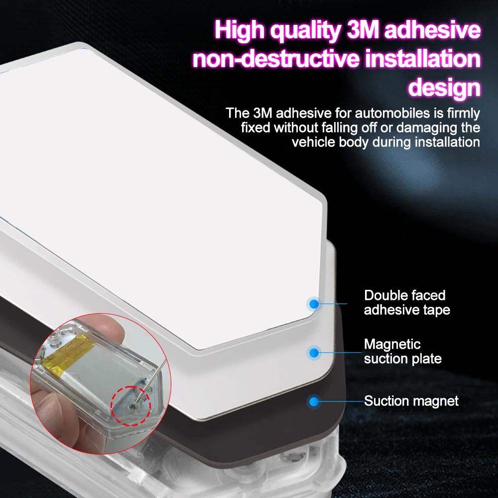 Wireless LED Car Lights Touch Light Roof Ceiling Sensor Read Lamp Multi Color Mini USB Charging Light Auto Interior Accsesories