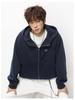 Men's Heavyweight Retro Color Block Embroidered Cardigan Hoodie Jacket