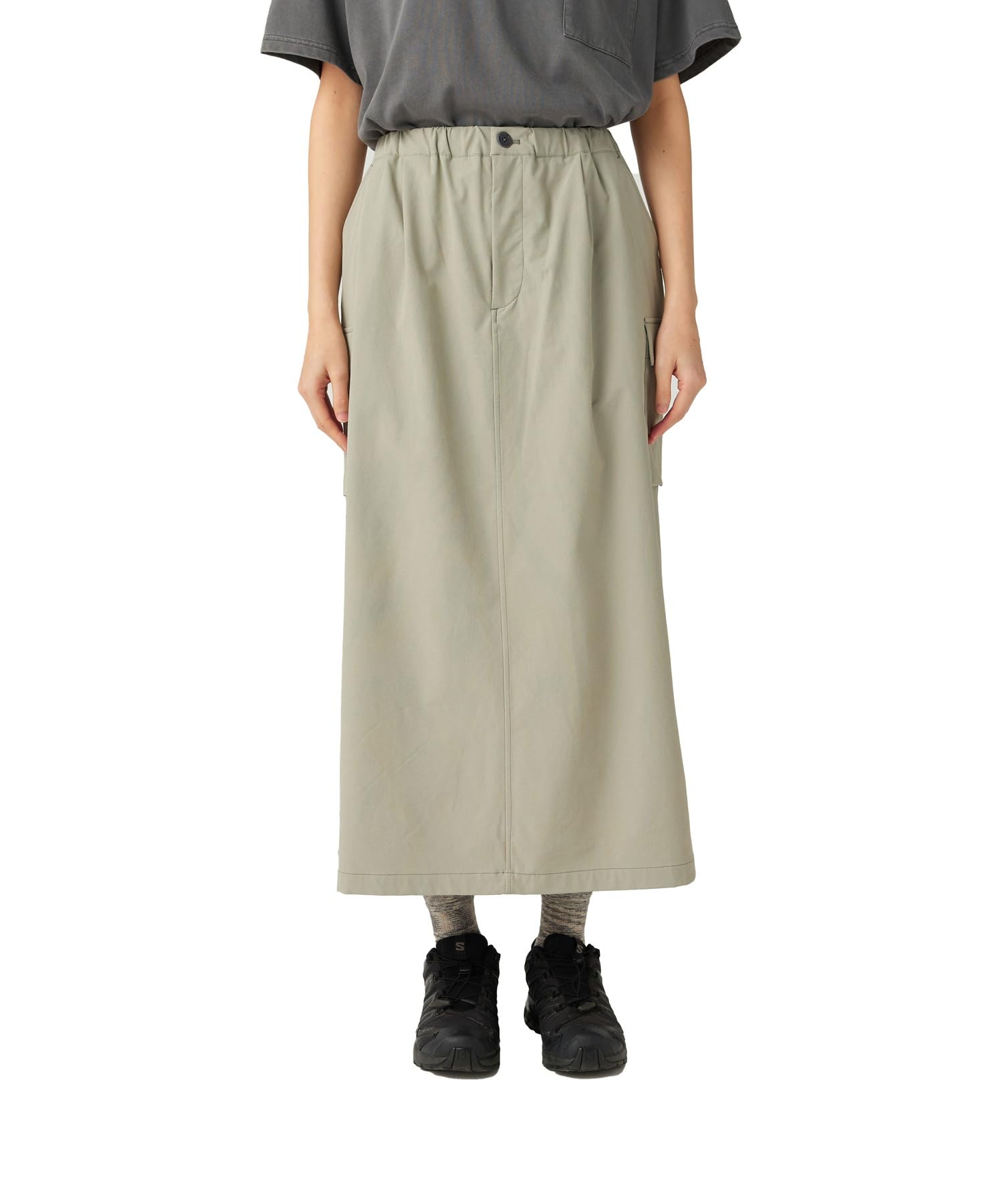 

Snow Peak Stretch Skirt Light Grey 3 Water-Repellent SK-25AW002 Women s