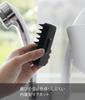 Yamazaki Magnetic Scalp Massage Hard x x Floating Scalp Head 1772 Brush, Type, Black, Approx. W6.5 D8.5 H2.8cm, Tower, Storage, Brush, Massager,