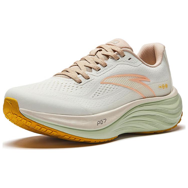 Anta Travel Step 1.5 PG7 Comfortable Versatile Slip-Resistant Durable Rebound Low-Top Training Running Shoes Women Sneaker Ivory-White 122515508-8