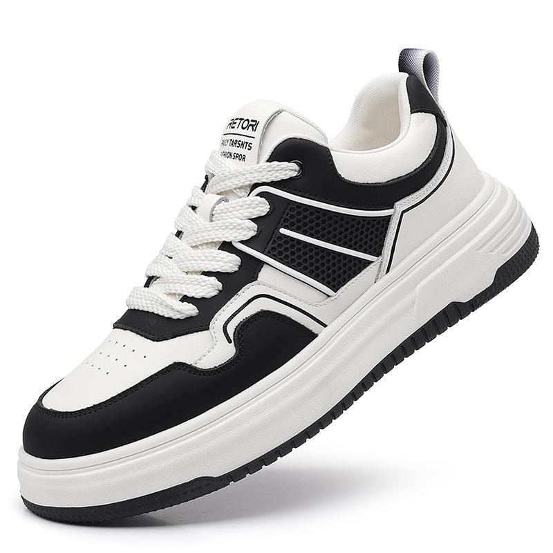 

Thick baseplate shoes 2025 new spring black and white panda board shoes men s light casual shoes 2025 38