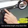 Car Stickers Bright Black Auto Window Edge Protector Trim Car Body/ Door Anti-scratch Protection Strip Chrome Styling Decorative