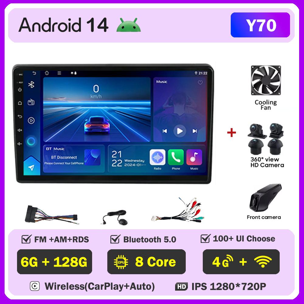 For Hyundai I40 2011-2019 Car Radio Player Car Carplay Screen Autoradio Mirror Link Car Intelligent Systems Touch Screen 8 Core