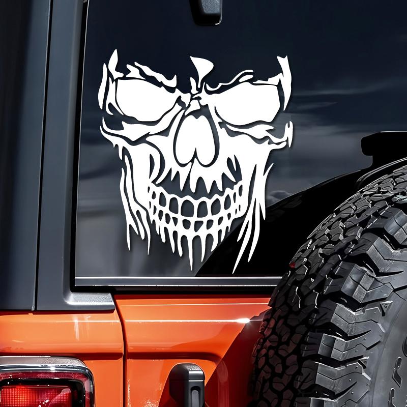 Evil Fanged Skull Creative&funny Stickers for Cartoon Fans&lover,high Quality for Car Trucks Motorcycles &laptops