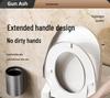 Punch-Free Wall-Mounted Toilet Cleaning Brush Set for Bathroom 