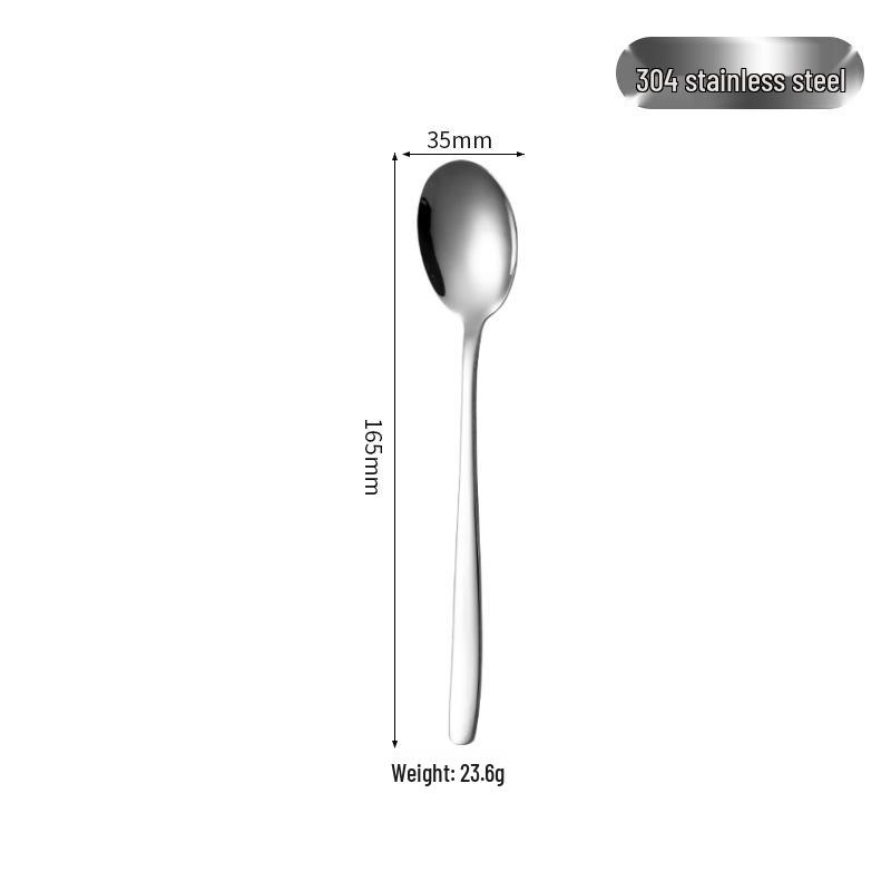 Korean Style 304 Stainless Steel Cutlery Set: Dinner Knife, Ice Spoon & Fruit Fork for Home & Hotel