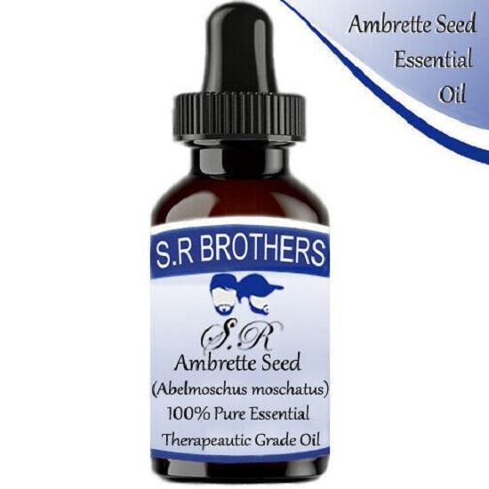 

S.R Brothers Ambrette seed (Abelmoschus moschatus) Pure & Natural Therapeutic Grade Essential Oil Plastic with Dropper 15 ml
