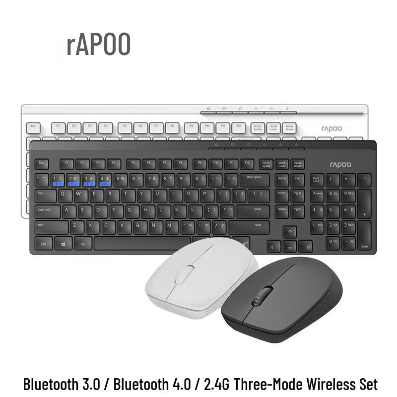 Rapoo 8100G Wireless Keyboard and Mouse Combo