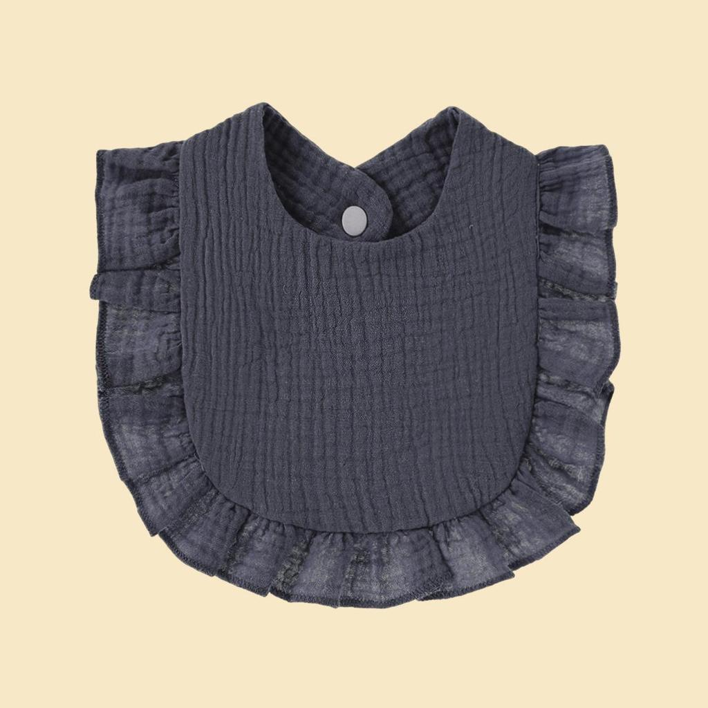 European & American Stylish Ruffled Edge Lace Baby Bibs