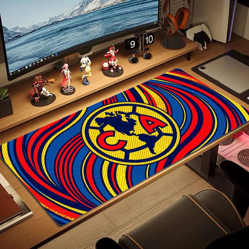 Club America Large Size Mouse Pad Large Gaming Table Cushion Non-slip Laptop Tablet Big Mousepad XXL Mat Mini PC Playmat With Lock edge