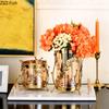 Gold-plated Tree Branch Support Glass Vase Gilded Flower Branch Vases Desk Decoration Hydroponics Flower Arrangement Home Decor