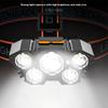 Super Bright 5 Led Head Flashlight Usb Rechargeable Headlamp Outdoor Powerful Waterproof Camping Fishing Adventure Head Lantern