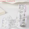 2.5Cm/4Cm 10 Yards Dainty Floral Fishnet Lace Trim For Cake, Bouquet, Gift Wrap And Handmade Hair Bows