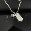 Anime Love And Deep Space Caleb The Same Brother The Same Pendant Necklaces Apple Square Cards Necklace