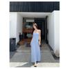 Sexy vacation style with chest pad suspender skirt dress women's summer super fairy design sense slim backless dress