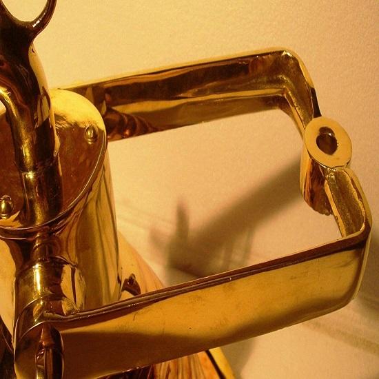 Vintage Style Marine Deck Light/Lamp - Big ONE - Brass -