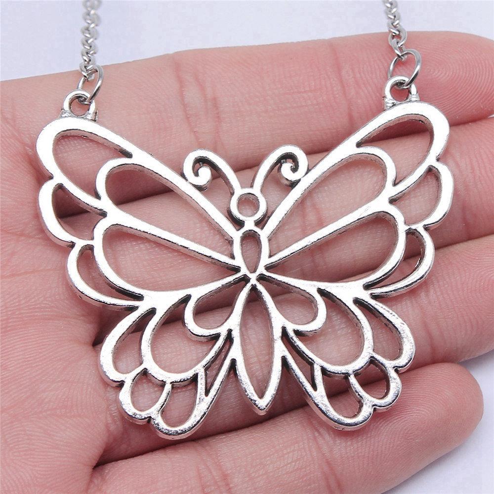 Dragonfly Butterfly Bees Garden Insect Pendant Antique Bronze Metal Boys Collar Necklace Hot Sale
