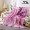 Blush Violet Bloom Flannel Blanket Warm Soft Halloween Christmas Couch Warm Cozy Decorative Decor Gift for All Season
