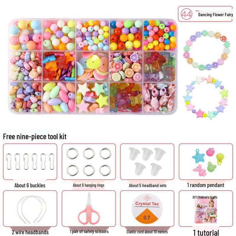 Kids' Handmade Bracelets DIY Gift Set for 8-Year-Old Girls - Beading Materials Included