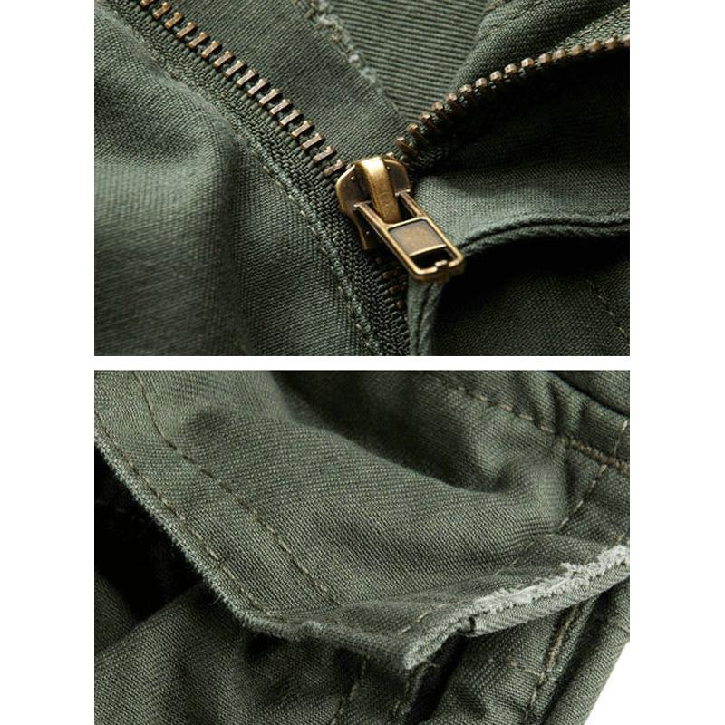 2026 New Fashion Military Cargo Shorts Men High Quality Cotton Casual Multi-pocket Men's Summer Shorts ( With Belt )