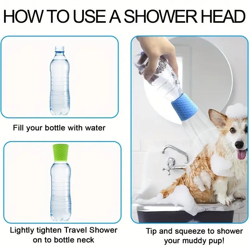 HOT Selling Portable Silicone Pet Shower Head Cleaning Shower Head Outdoor Silicone Pet Shower Head