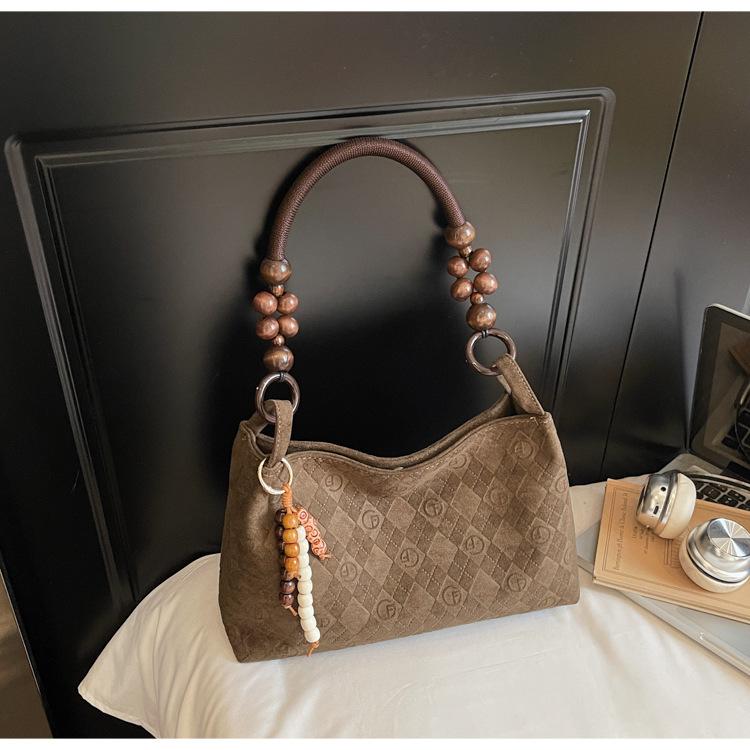 

2025 autumn new retro foreign style women commute to work large capacity tote bag fashion foreign style shoulder bag tide