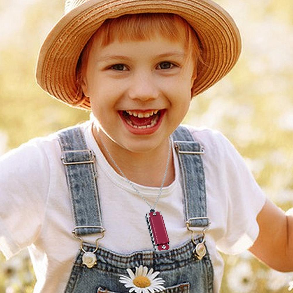 5Pcs Mini Harmonica Pendant Necklace 4 Hole 8 Tone Musical Instrument Mouth Organ Music  for Children and Beginners