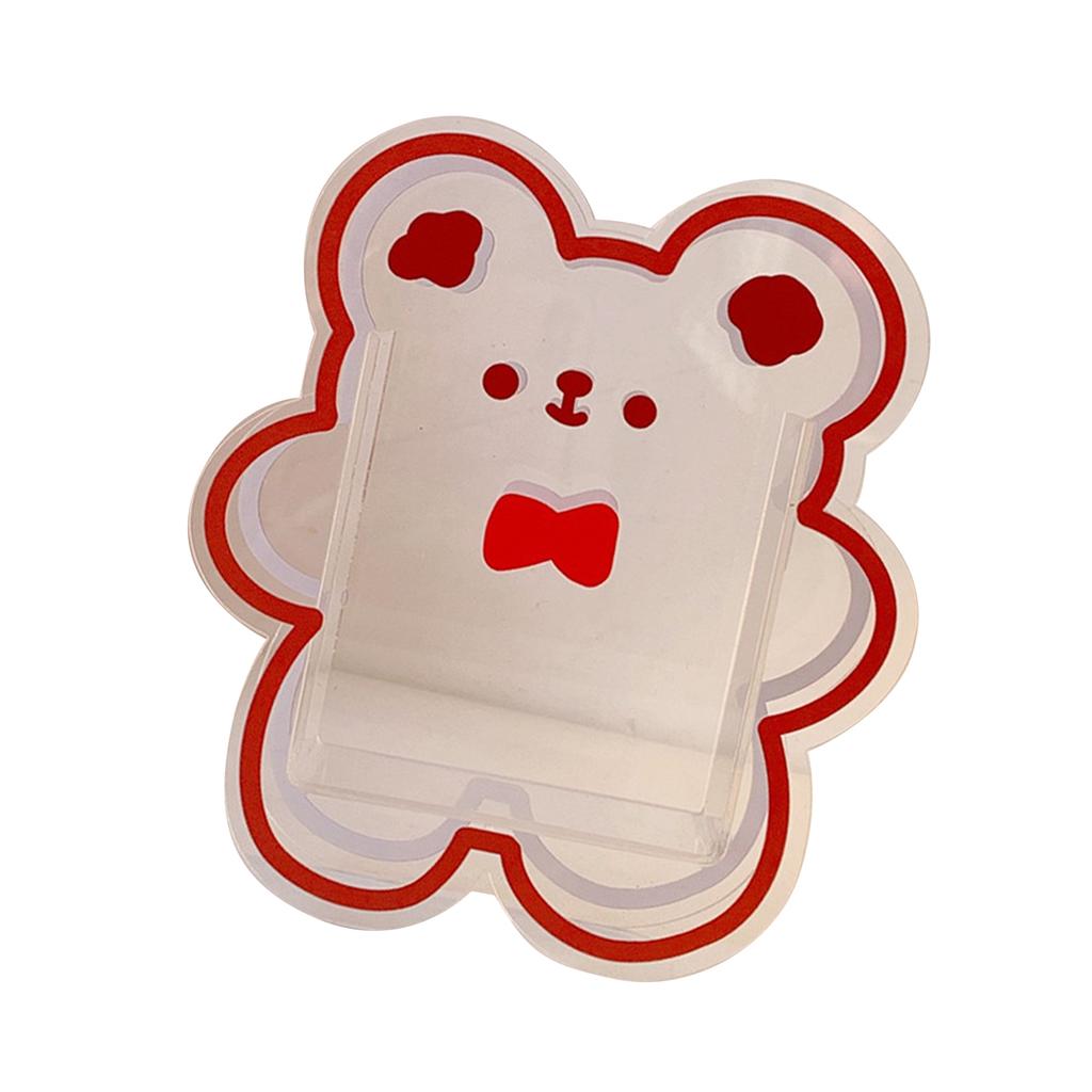 Cute Acrylic Pen Holder Creative Decorative Transparent Desk Stationery Organizer Box Desktop