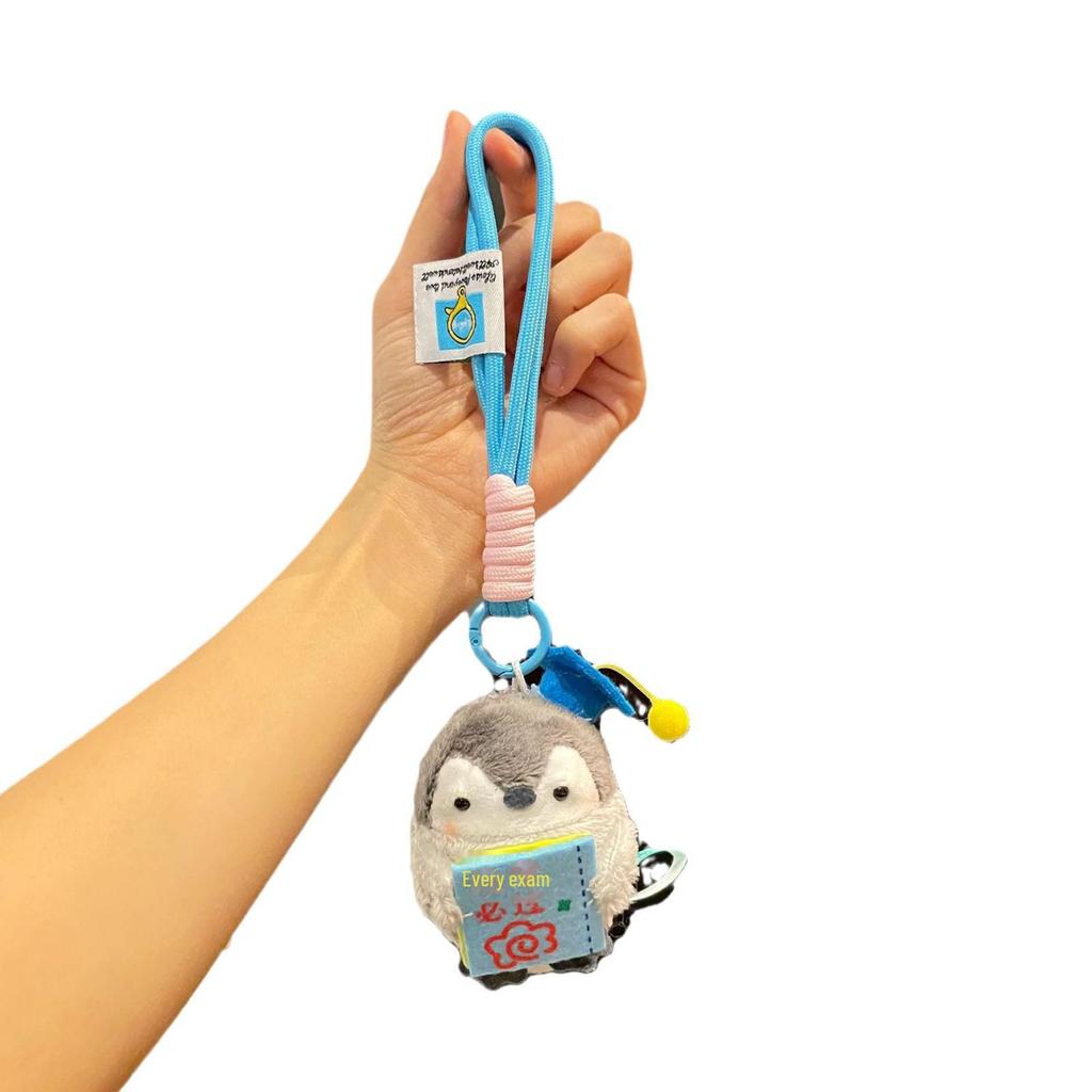 Pendentif de sac à dos en peluche pingouin énergie positive style japonais pour étudiants