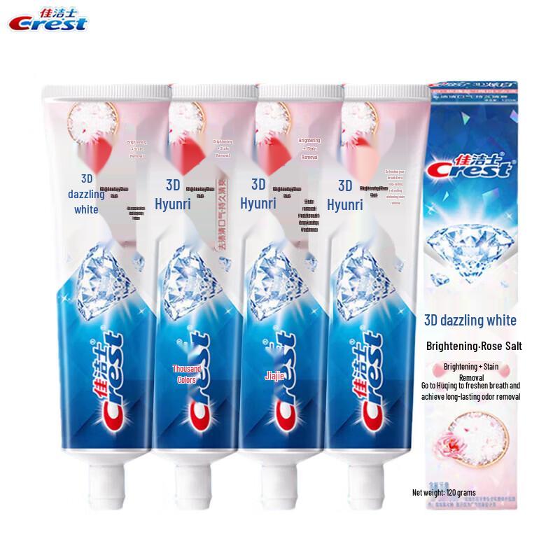 Зубная паста Crest 3D White Rose Salt, 4 шт.