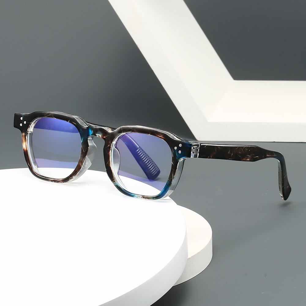 New Fashionable Luxury Square Frame Women'S Reading Glasses Retro Neutral High Quality Versatile Anti Blue Light Glasses