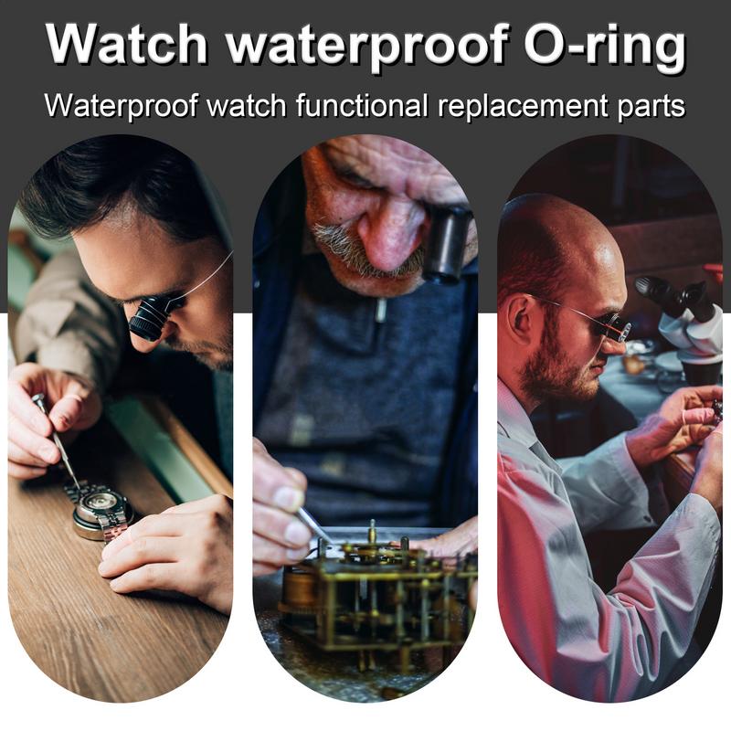 Waterproof O-Ring Watch Gaskets 16-30mm Rubber Sealing Watch Back Cover Seal Gasket Repair Tool Watch Rubber Seal Washers