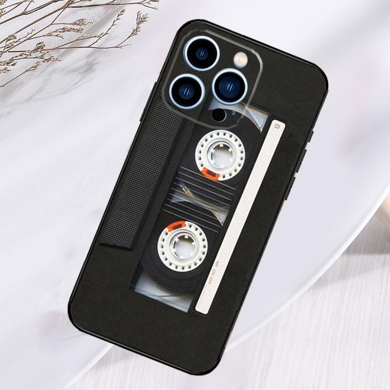 Cassette Mix Tape Phone Case For iPhone 17 Pro Max 16 15 13 12 11 14 Pro Max Plus 13 12 Mini 16e 17 Air Cover