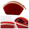 Jewelry Storage Bag Red Velvet Household Supplies Washable Ear Studs Necklace Ring Travel Bag Pretty Storage Washable