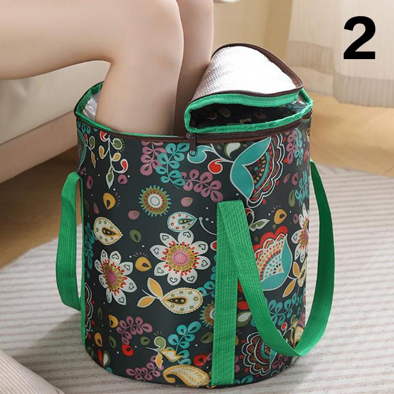 

Складана ванна для ніг Портативний мішок для ванни Умивальник Відро з водою Велика місткість Ванна для ванни Ніжки Спа Масажна ванна для миття для подорожей на природі