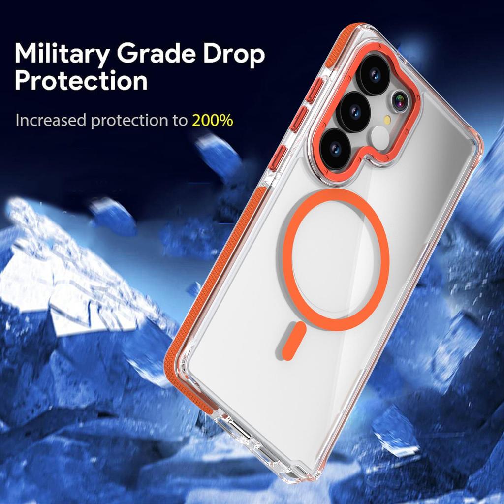Samsung S25 Ultra/S23 FE/A53 Dual-Color Magnetic Drop-Proof Phone Case