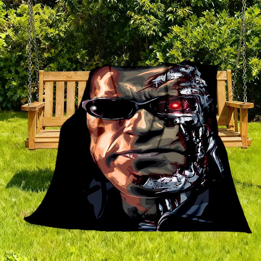 

1pc Cyberdyne Systems Model 101 Outdoor Blanket Lightweight Flannel, All-Season Use for Sofa, Bed, Travel, Camping, Living Room, Office, Couch088 130x150cm
