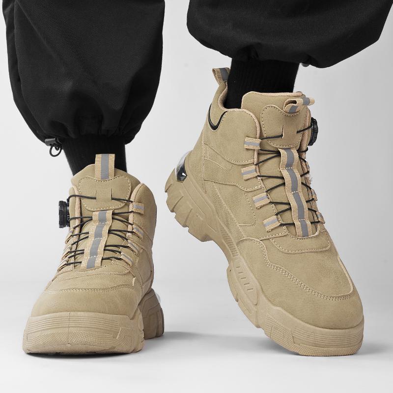 Fashion CYYTL Mens Boots Winter Casual Outdoor Shoes Leather Ankle Cowboy Tactical Chelsea Hiking Platform Designer Luxury Work Sneakers