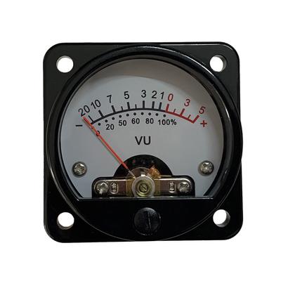 VU Metre 2 Adet Güç Amplifikatörü Taşınabilir DB Metre Beyaz Aydınlatmalı Ses ile Yüksek Hassasiyetli VU Metre