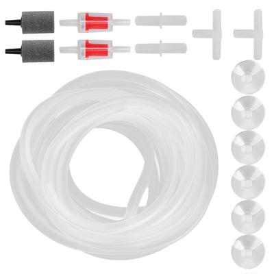 Aquarium Oxygen Tube Check Valve Fish Tank Bubble Stone Set Aquarium AccessoriesCombination E 4m /