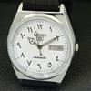 AUTOMATIC VINTAGE REFURBISHED SEIKO 5 6309A JAPAN MENS WHITE WATCH a441402-5 Sk-a441402