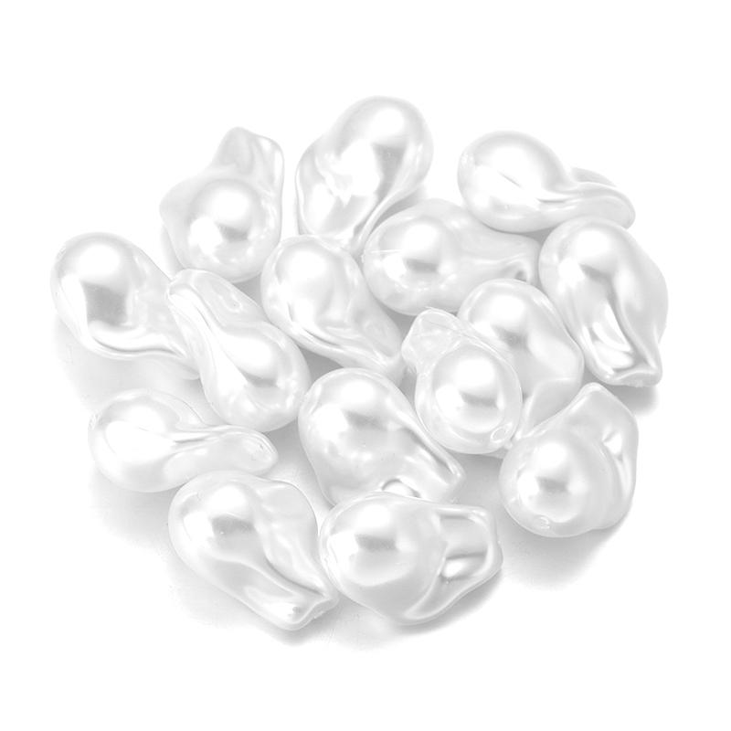 20pcs Irregular ABS Imitation Pearls Beads Loose Spacer Beads For Jewelry Making DIY Bracelets Necklace Earrings Accessories