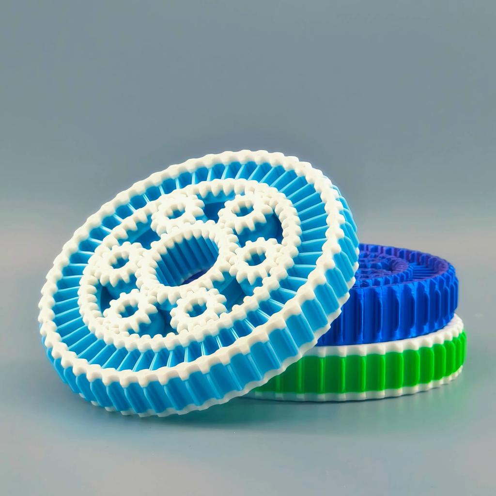 3D Printed Interstellar Gear Fingertip Gyroscope Decompression Toy For All Ages Cool Rotating Gear Artifact