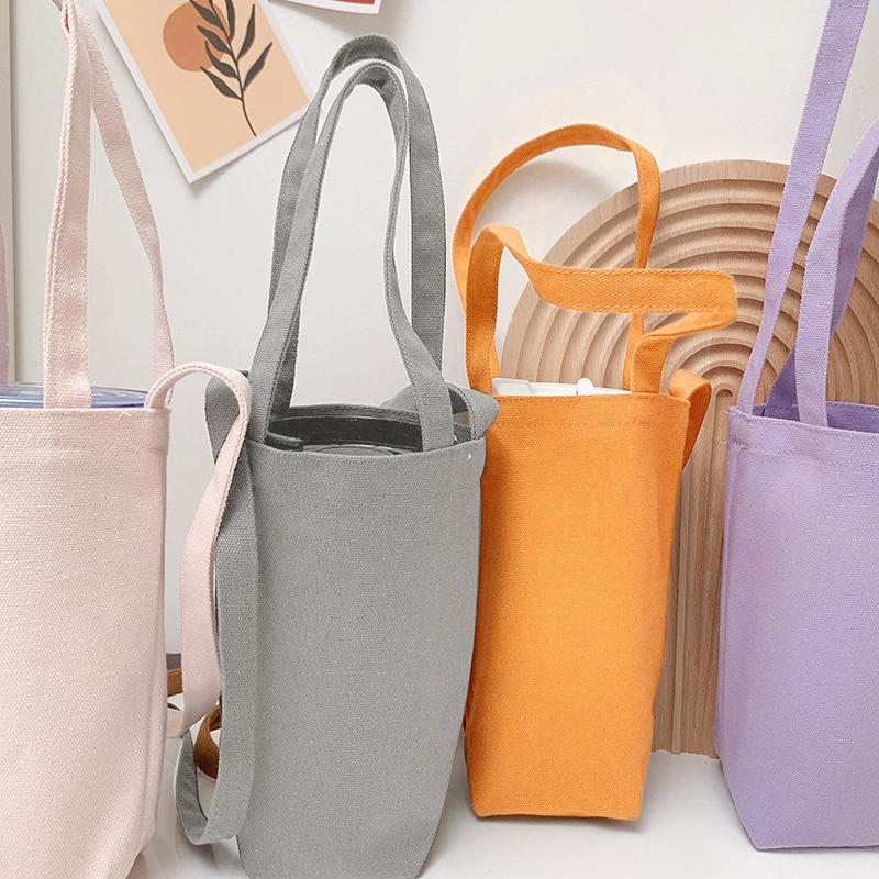 Water Bottle Bag Portable Cup Sleeve Tumbler Case Holder Bag Mug Sleeves Pure Color Aquaflask Cover with Strap Insulator Sleeve Bag