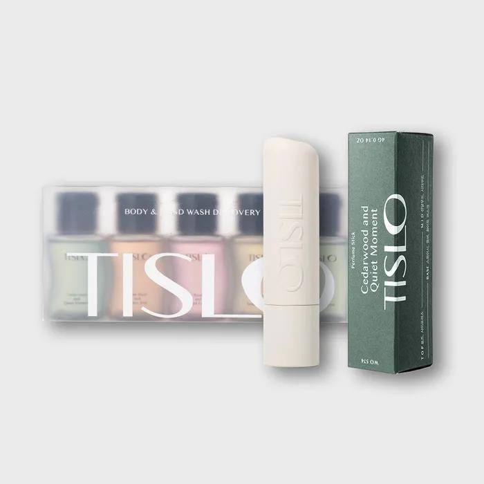 

TISLO Парфюмерный стик + Набор для знакомства с гелями для душа Cedarwood and Quiet Moment Set