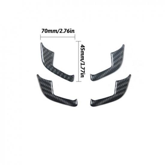 4Pcs Carbon Fiber Interior Door Handle Cover Trim For Chevrolet Sonic 2012-2016