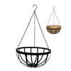 Ronde Draad Plantenhouder Metaal Hangende Mand Kokosvoering Voering Planten Bloem Tuin Pot voor Huis Balkon Decoratie