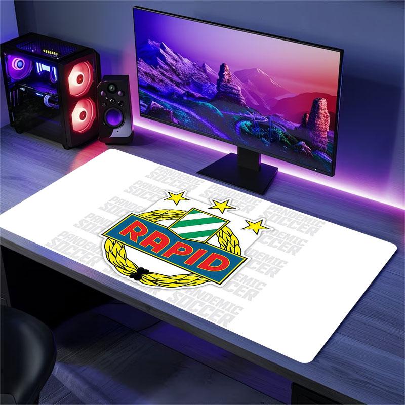 Rapid Vienna Mouse Pad, Large Gaming Desk Mat, Non-slip XXL Mousepad for Laptop & Tablet, Mini PC Playmat with Stitched Edges